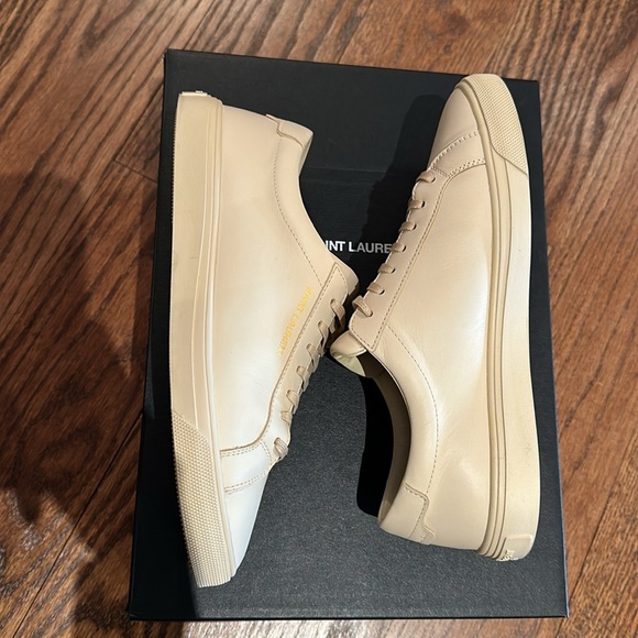 Saint Laurent YSL Andy low top sneakers size 37 tan - Picture 6 of 12